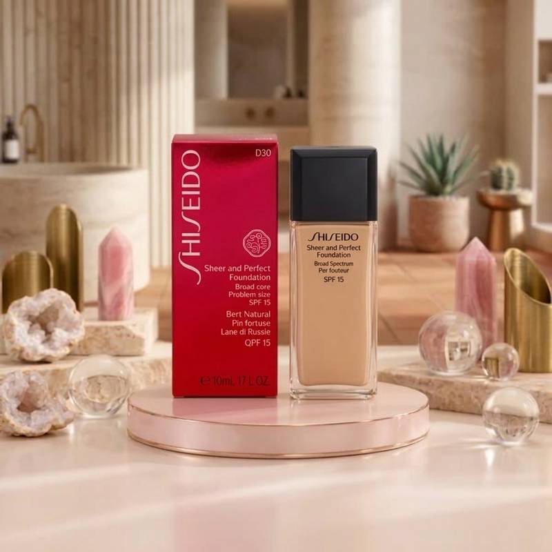 Shiseido Sheer & Perfect Foundation D30 — Lote de 50 Unidades